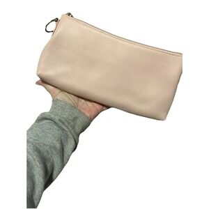 Hobo International Pink Women's Clutch Bag Zipper Accent Silver Hardware
